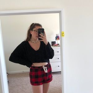 BLACK CROPPED SWEATER (FOREVER21) WITH TAGS